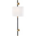 Bowery II Wall Sconce by Hudson Valley. Made from brass in a modern style.