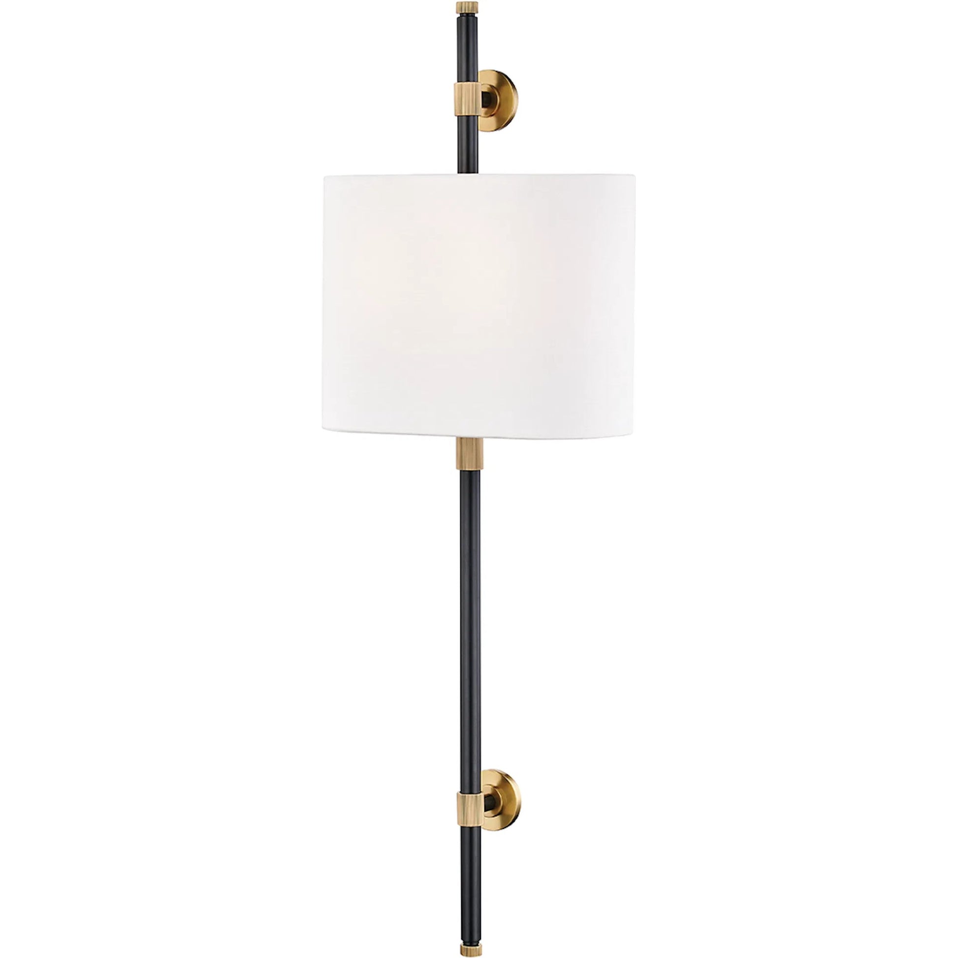Bowery II Wall Sconce by Hudson Valley. Made from brass in a modern style.