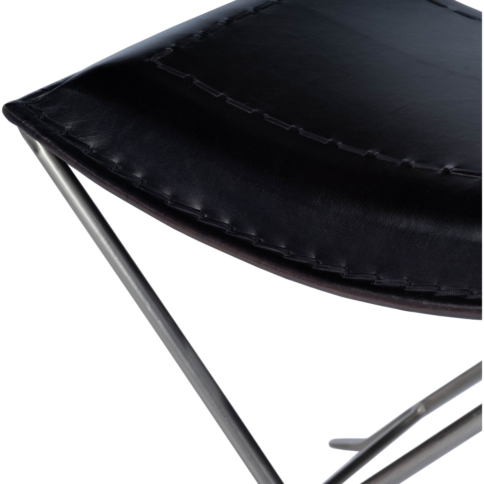 Melton Leather Stool by Butler Specialty Company. Made from unique in a modern style.
