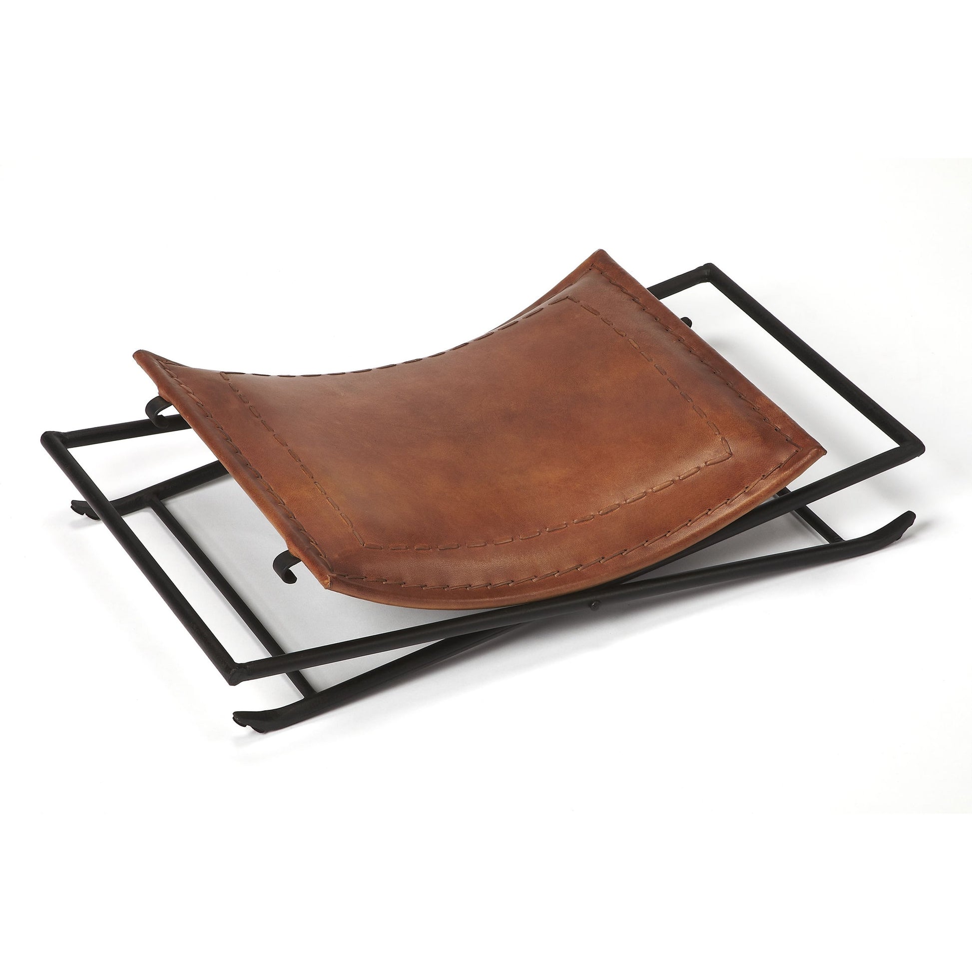 Melton Leather Stool by Butler Specialty Company. Made from unique in a modern style.