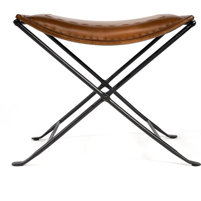 Melton Leather Stool by Butler Specialty Company. Made from unique in a modern style.