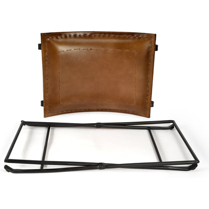 Melton Leather Stool by Butler Specialty Company. Made from unique in a modern style.