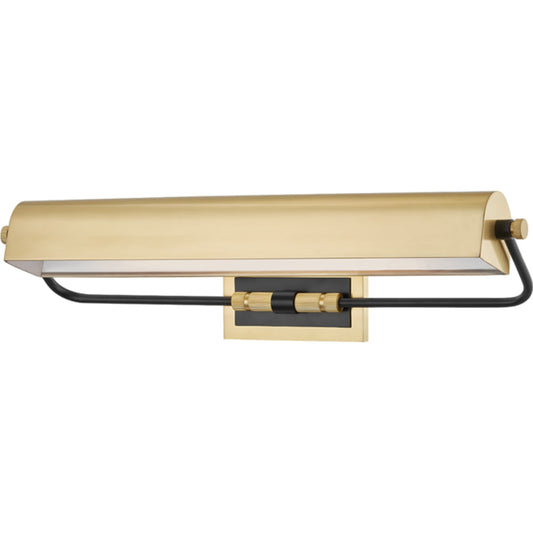 Bowery Picture Light by Hudson Valley in aged old bronze. Made from steel in a transitional style.