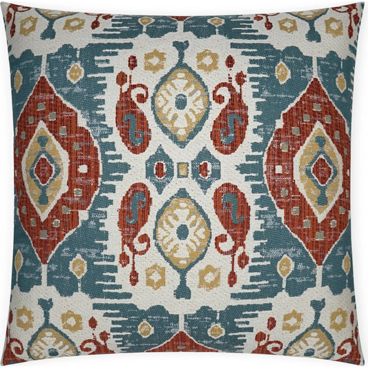 Navone Throw Pillow by DV Kap Home. Made from 38.17% cotton, 28.80% polyester, 19.69% rayon, 13.34% polyester (uv) in a traditional style.
