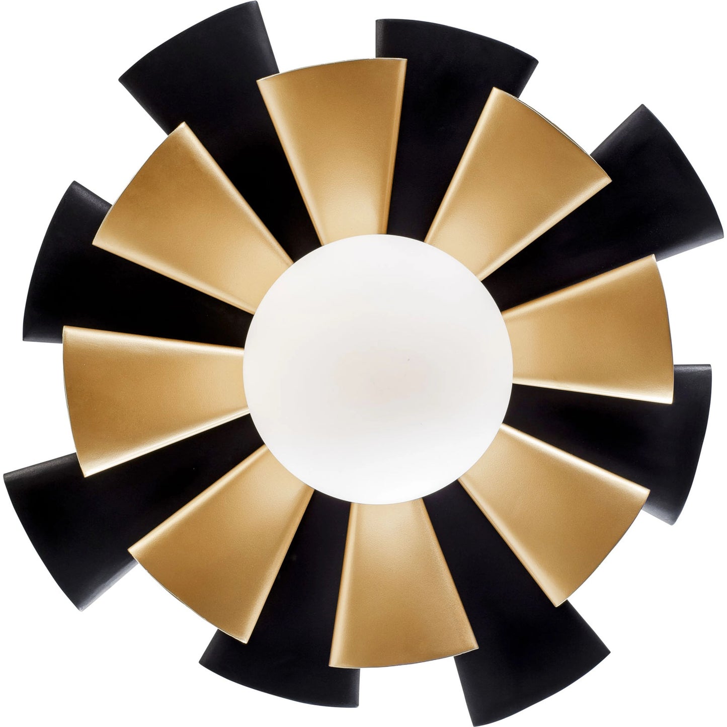 002 SI-1991351 | Additional Silo | Daphne Convertible Flush Mount/Sconce by Varaluz in matte black/french gold. Made from unique in a modern style.