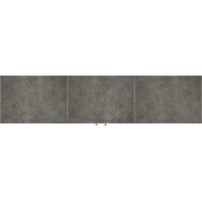 Francois Leather Sideboard by Butler Specialty Company in silver. Made from meranti wood solids, mdf, leather, polysuede cloth, stainless steel in a modern style.