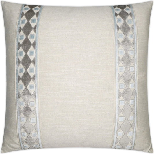 Cirque Pillow by DV Kap Home in spa. Made from 44% viscose, 35% polyester, 21% linen in a modern style.