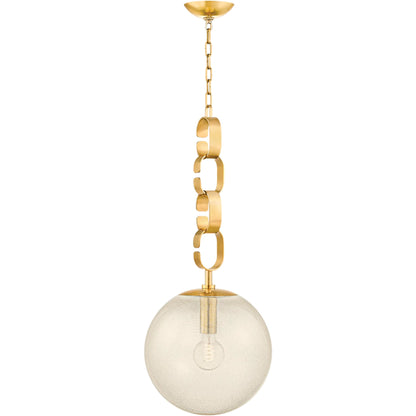 Nessa Pendant by Corbett in vintage brass. Made from brass in a unique style.