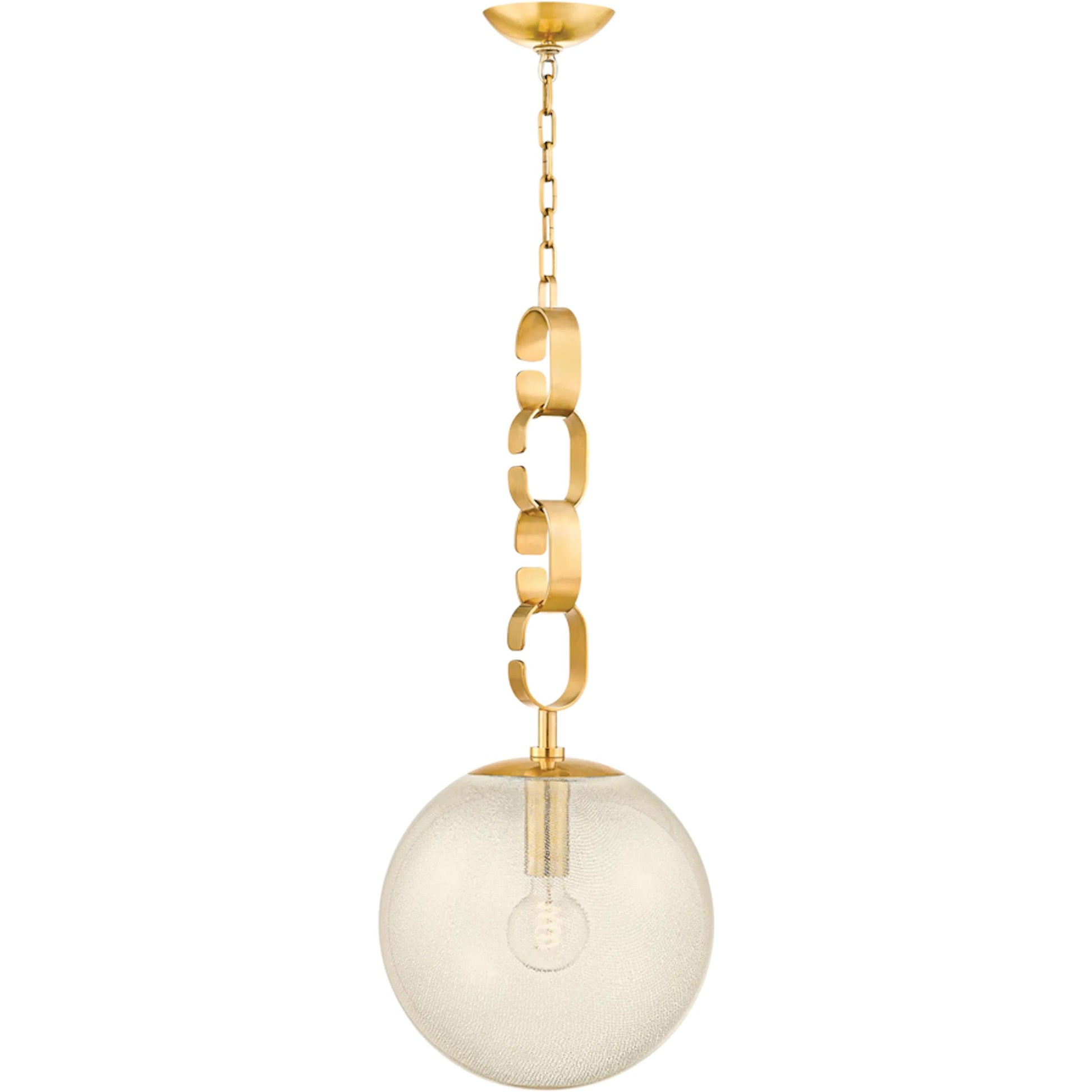 Nessa Pendant by Corbett in vintage brass. Made from brass in a unique style.