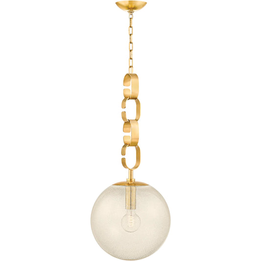 Nessa Pendant by Corbett in vintage brass. Made from brass in a unique style.