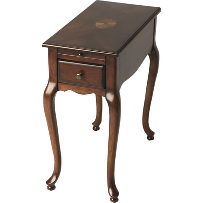 Croydon Plantation Cherry Chairside Table by Butler Specialty Company. Made from rubberwood solids, mdf, cherry, maple, walnut veneers in a traditional style.