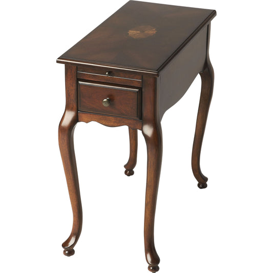 001 S-242440 | Additional Silo | Croydon Plantation Cherry Chairside Table by Butler Specialty Company. Made from rubberwood solids, mdf, cherry, maple, walnut veneers in a traditional style.