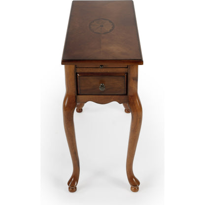 Croydon Plantation Cherry Chairside Table by Butler Specialty Company. Made from rubberwood solids, mdf, cherry, maple, walnut veneers in a traditional style.