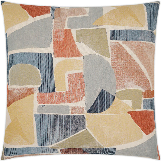Cayo Pillow by DV Kap Home in multi. Made from 60% polyester, 40% poly chenille in a modern style.