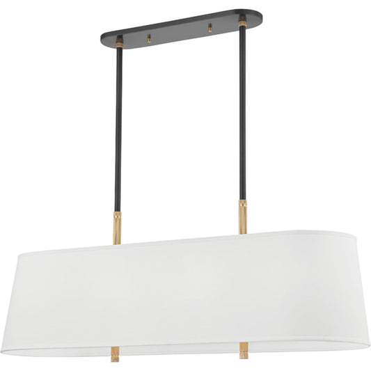 Bowery Island Light by Hudson Valley in aged old bronze. Made from steel in a modern style.