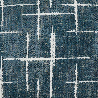 Definition Pillow by DV Kap Home in blue. Made from 78% polyester, 22% poly chenille in a modern style.