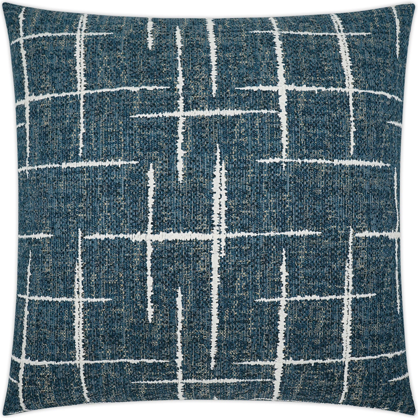 001 SI-2027723 | Primary Silo | Definition Pillow by DV Kap Home in blue. Made from 78% polyester, 22% poly chenille in a modern style.
