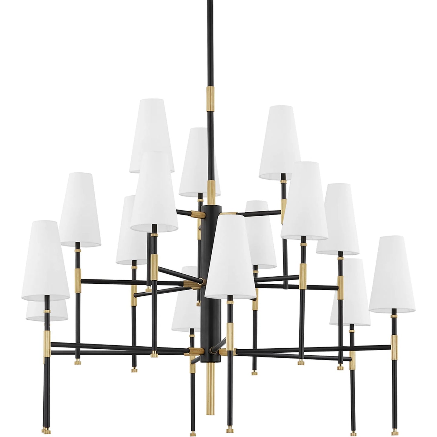 001 SI-2029198 | Primary Silo | Bowery 15 Light Chandelier by Hudson Valley in aged old bronze. Made from steel in a modern style.