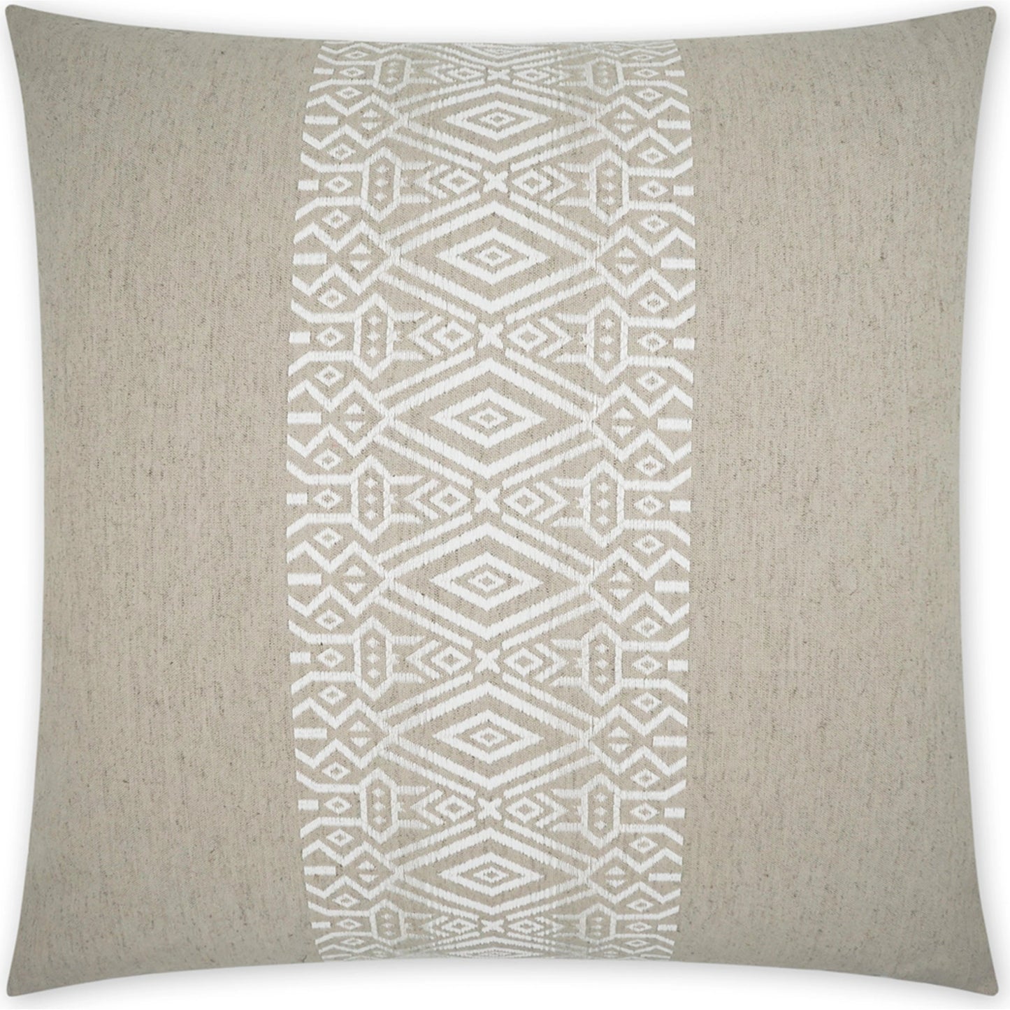 001 SI-2028874 | Primary Silo | Zinga Throw Pillow by DV Kap Home in twine. Made from 39.27% rayon, 38.75% prcpoly, 11.55% flax, 7.80% cotton, 2.63% polyester in a modern style.