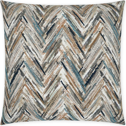 Attribute Pillow by DV Kap Home in multi. Made from 90% polyester, 10% linen / embroidery: 58% polyester, 42% rayon in a modern style.