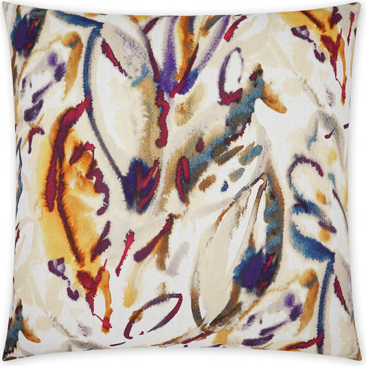 Tisane Throw Pillow by DV Kap Home. Made from 90% polyester (chenille), 10% linen in a modern style.