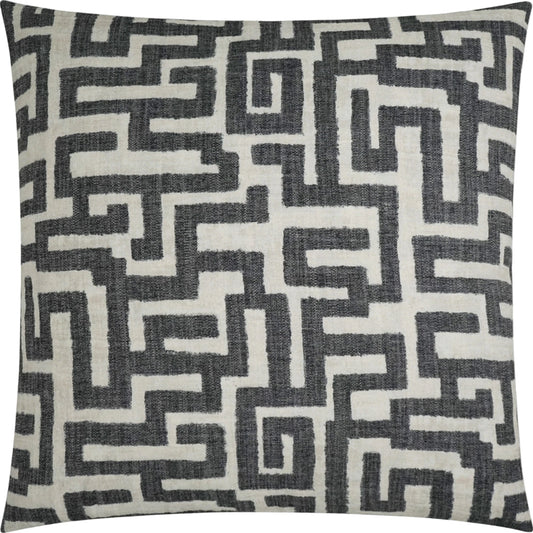 Giotto Pillow by DV Kap Home. Made from 40% poly chenille, 25% cotton, 13% linen, 12% viscose, 10% polyester in a modern style.