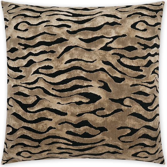 Soneva Throw Pillow by DV Kap Home in brown. Made from 59% polyester, 41% rayon in a modern style.