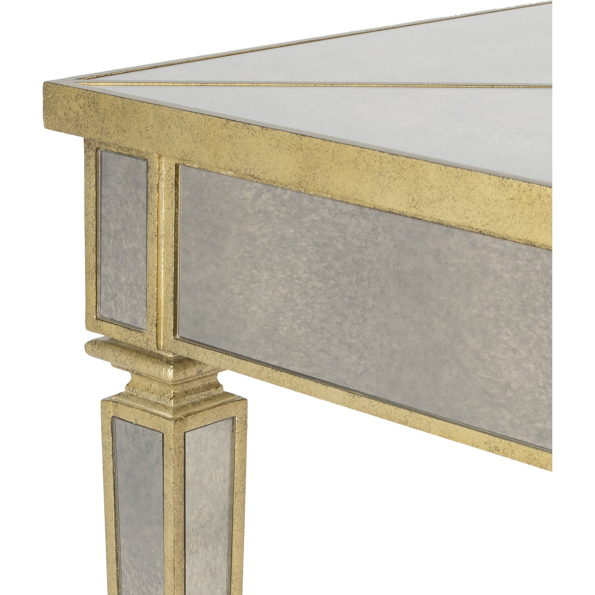 Celeste Mirrored Game Table by Butler Specialty Company in silver and mirror. Made from poplar hardwood solids, mdf in a traditional style.