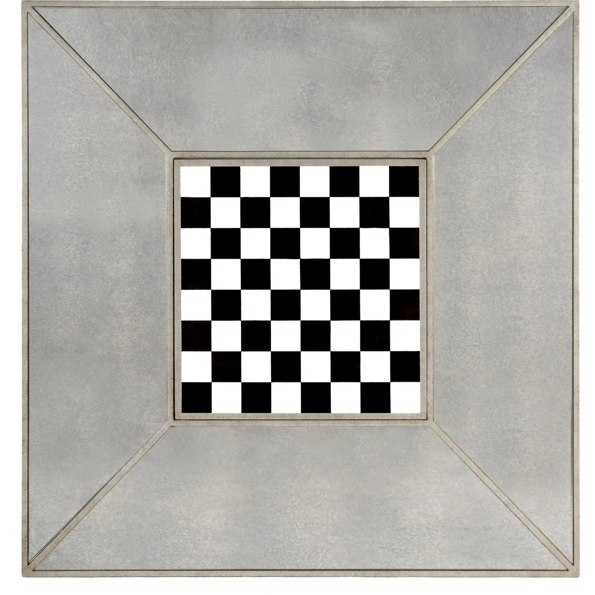 Celeste Mirrored Game Table by Butler Specialty Company in silver and mirror. Made from poplar hardwood solids, mdf in a traditional style.