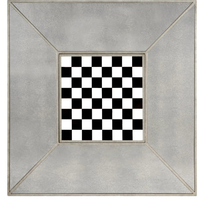 Celeste Mirrored Game Table by Butler Specialty Company in silver and mirror. Made from poplar hardwood solids, mdf in a traditional style.
