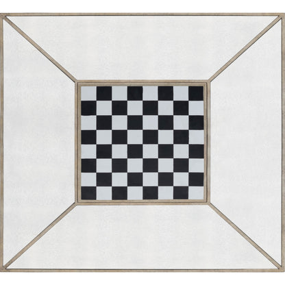 Celeste Mirrored Game Table by Butler Specialty Company in silver and mirror. Made from poplar hardwood solids, mdf in a traditional style.