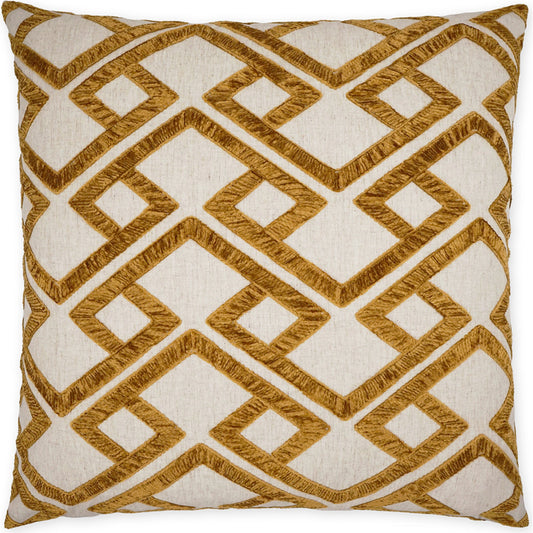 Accolade Pillow by DV Kap Home. Made from 68% polyester, 21% linen, 11% cotton / embroidery: 100% polyester in a modern style.