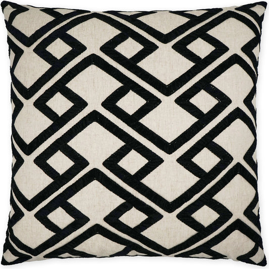 Accolade Pillow by DV Kap Home. Made from 68% polyester, 21% linen, 11% cotton / embroidery: 100% polyester in a modern style.