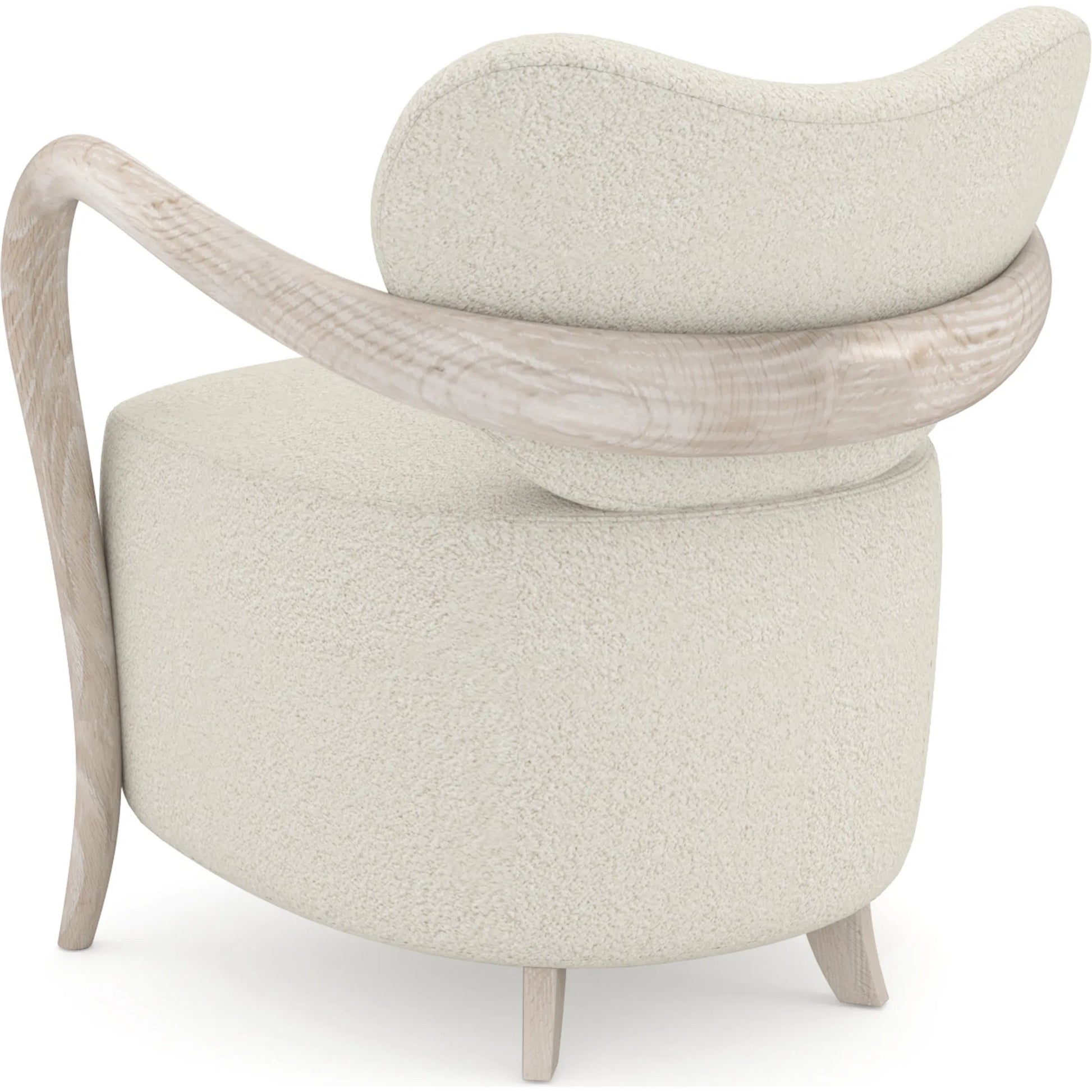 Ashanti Chair by Caracole in ivory and sun drenched oak. Made from unique in a transitional style.