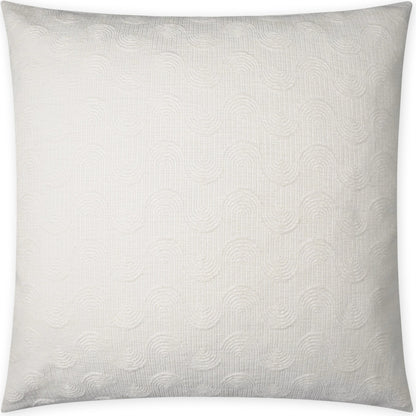 Eisen Pillow by DV Kap Home in white. Made from 73.33% polyester, 26.67% cotton in a modern style.