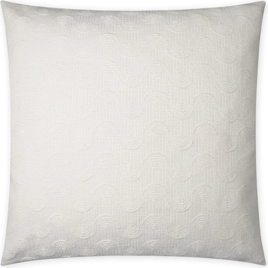 Eisen Pillow by DV Kap Home in white. Made from 73.33% polyester, 26.67% cotton in a modern style.
