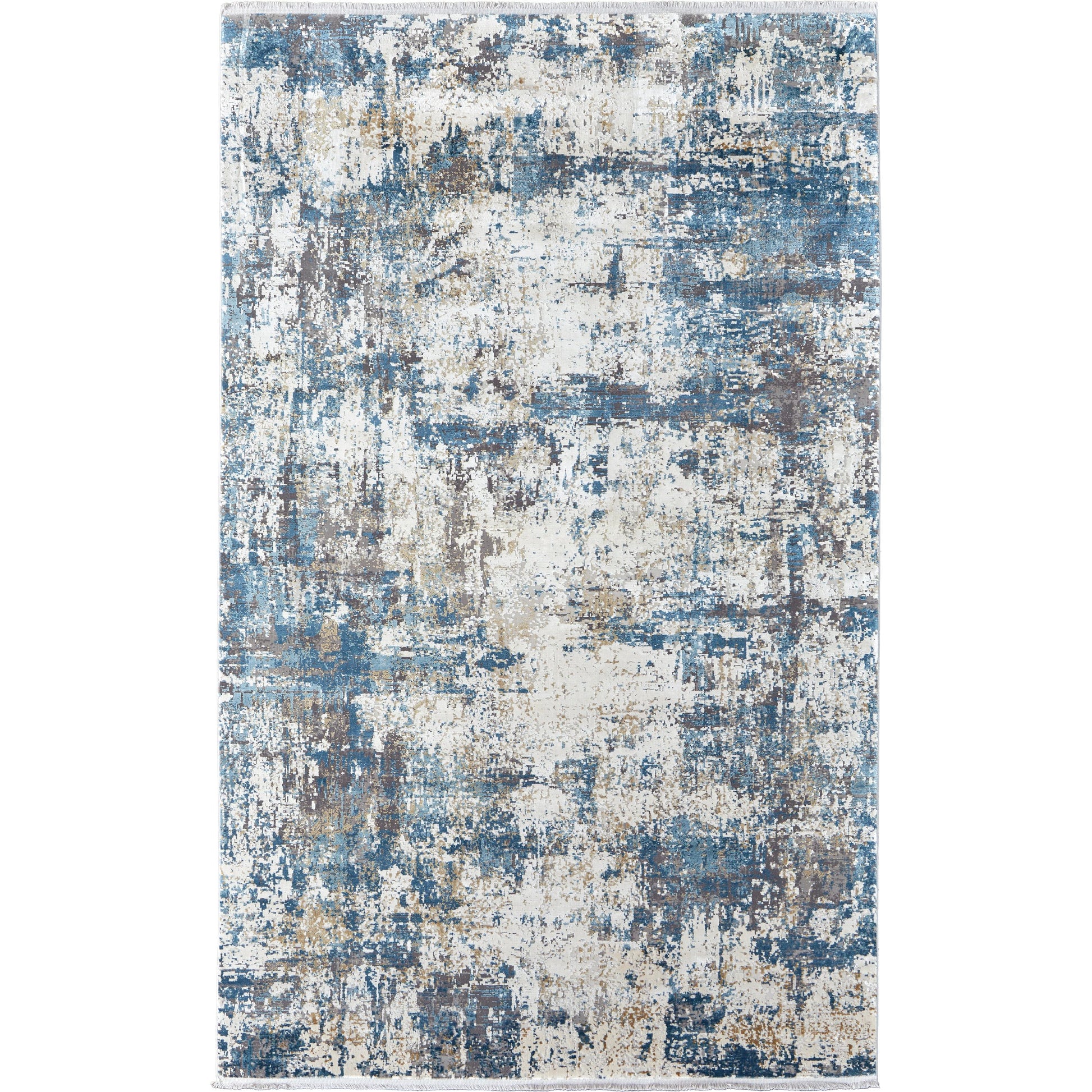 Cadiz Rug - 3891F by Feizy in ivory, tan, blue. Made from viscose, acrylic in a unique style.