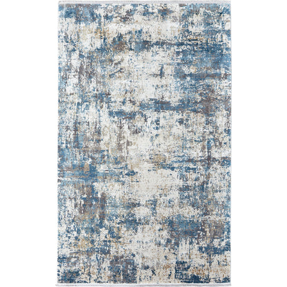 Cadiz Rug - 3891F by Feizy in ivory, tan, blue. Made from viscose, acrylic in a unique style.