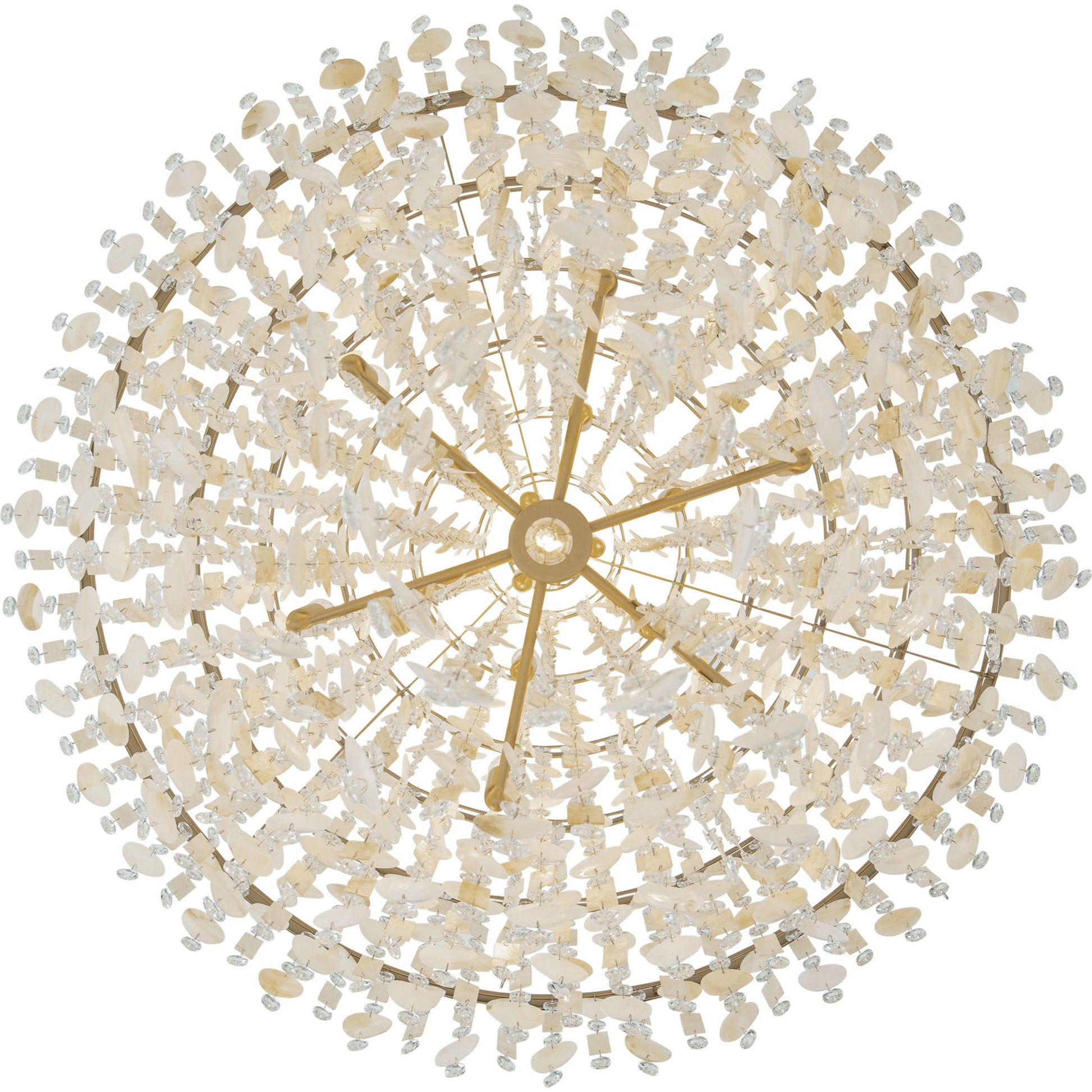 Kalani Chandelier by Varaluz in french gold. Made from unique in a traditional style.