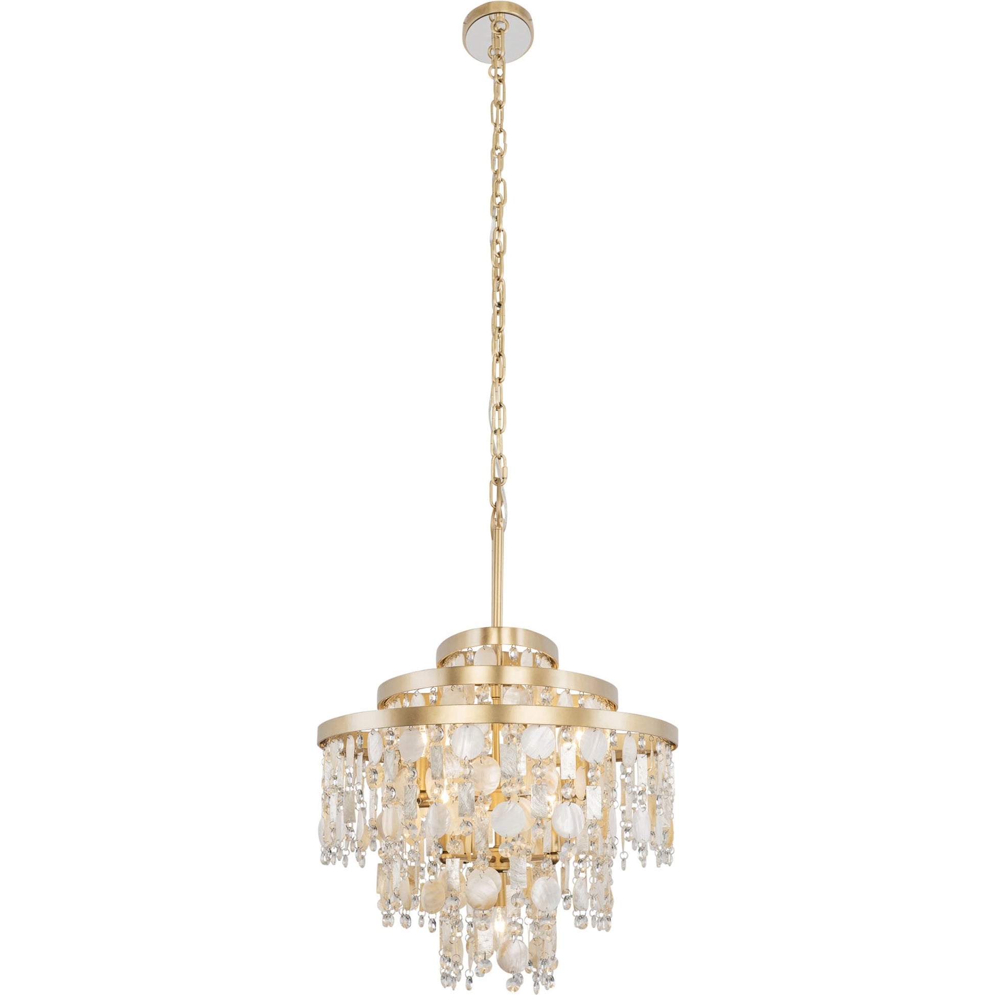 Kalani Linear Pendant by Varaluz in french gold. Made from unique in a traditional style.