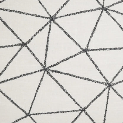 Constellation Pillow by DV Kap Home in white. Made from 36% polyester, 26% cotton, 22% viscose, 16% linen in a modern style.