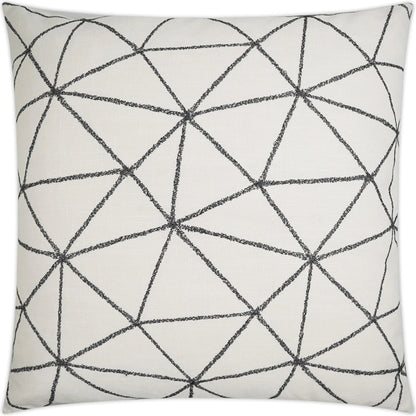 Constellation Pillow by DV Kap Home in white. Made from 36% polyester, 26% cotton, 22% viscose, 16% linen in a modern style.