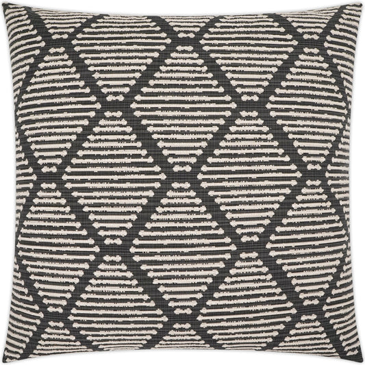 Urbina Throw Pillow by DV Kap Home in grey. Made from 86.39% cotton, 13.61% rayon in a modern style.