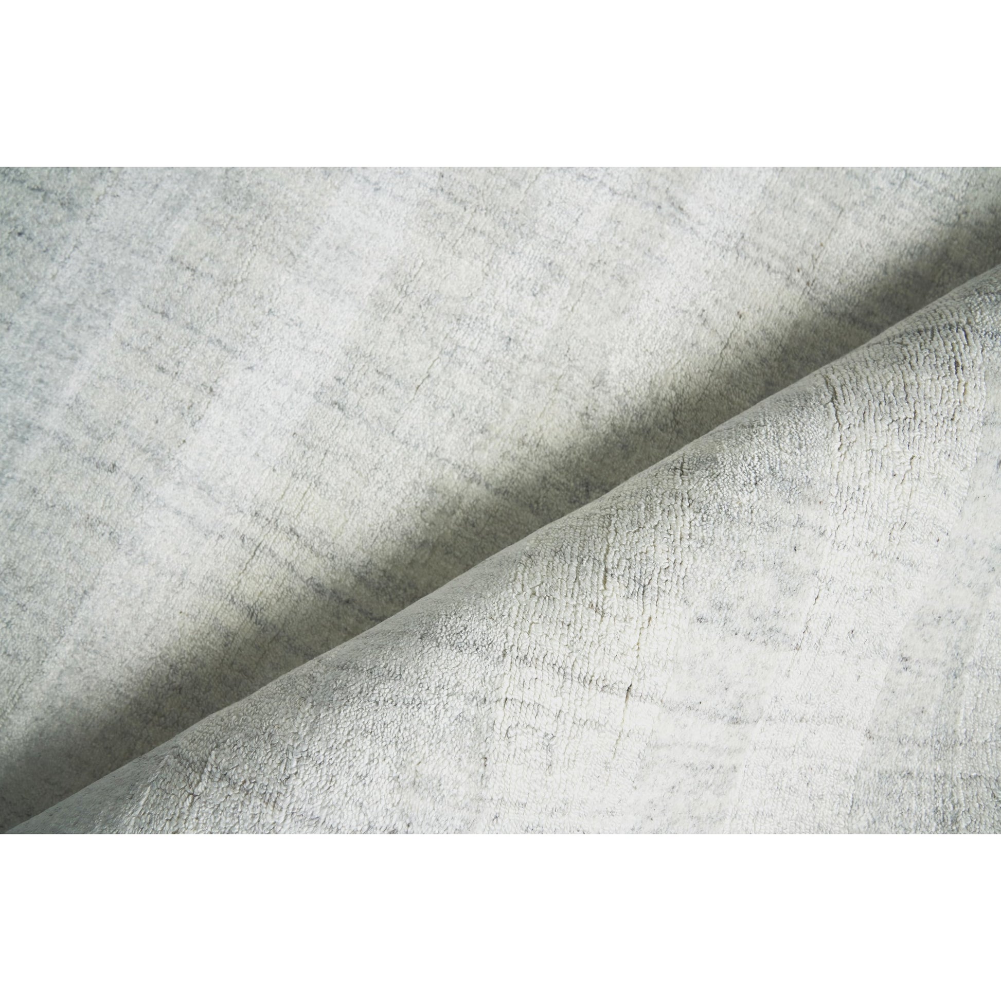 Robin Stripe Rug by Exquisite Rugs in ivory, gray. Made from bamboo silk, wool in a unique style.