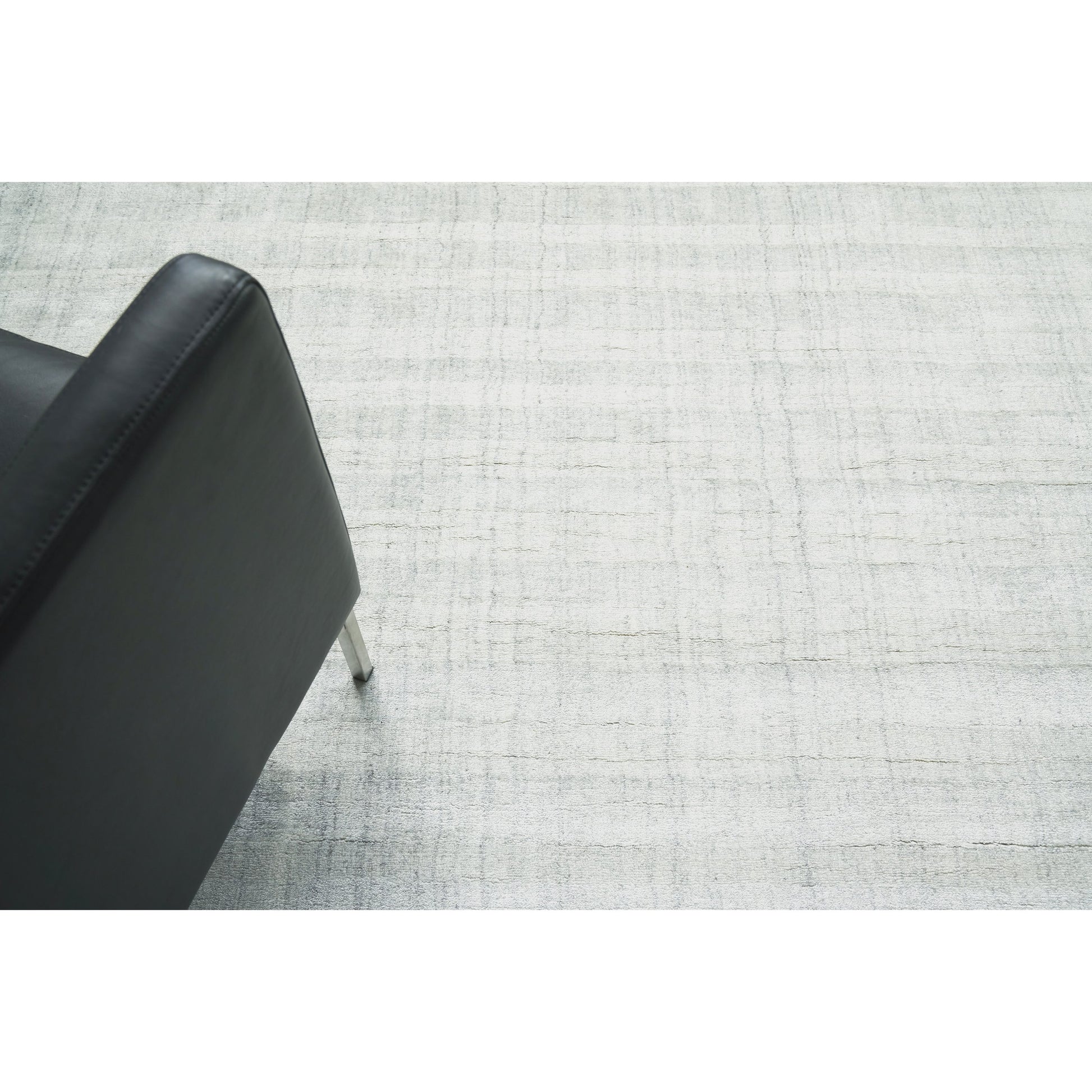 Robin Stripe Rug by Exquisite Rugs in ivory, gray. Made from bamboo silk, wool in a unique style.