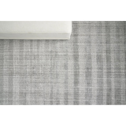 Robin Stripe 3785 Rug by Exquisite Rugs in gray. Made from bamboo silk, wool in a unique style.