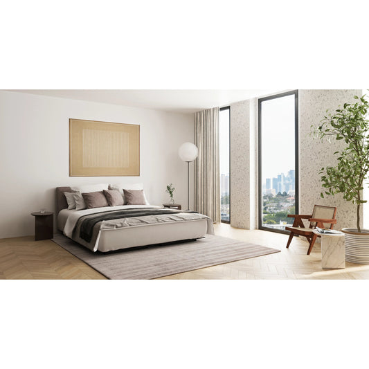 Robin Stripe Rug by Exquisite Rugs in gray. Made from bamboo silk, wool in a unique style.