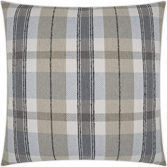 Dellwood Pillow by DV Kap Home in tan/taupe, grey. Made from 70% pcr polyester, 30% polyester in a modern style.