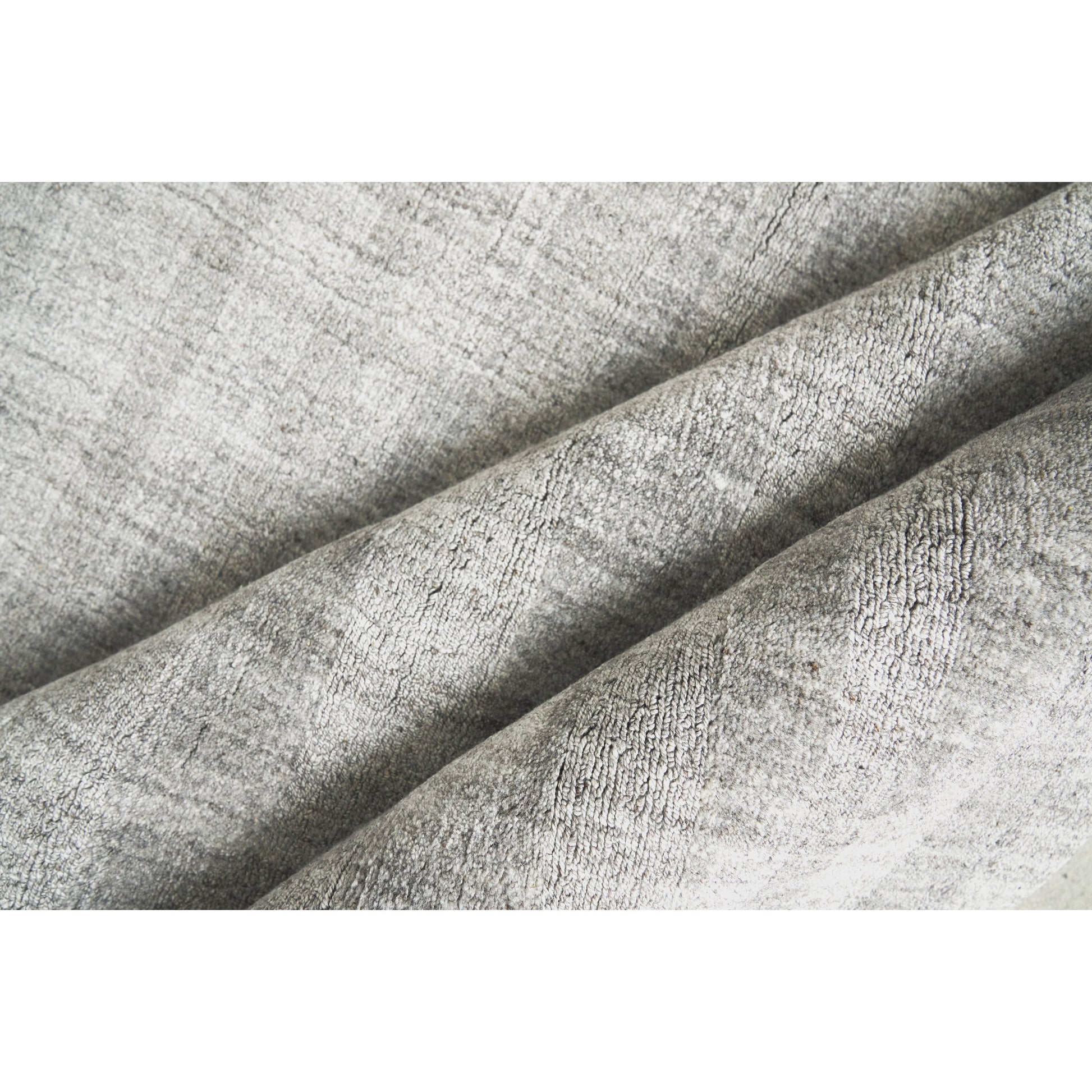 Robin Stripe Rug - Gray by Exquisite Rugs in gray. Made from bamboo silk, wool in a unique style.