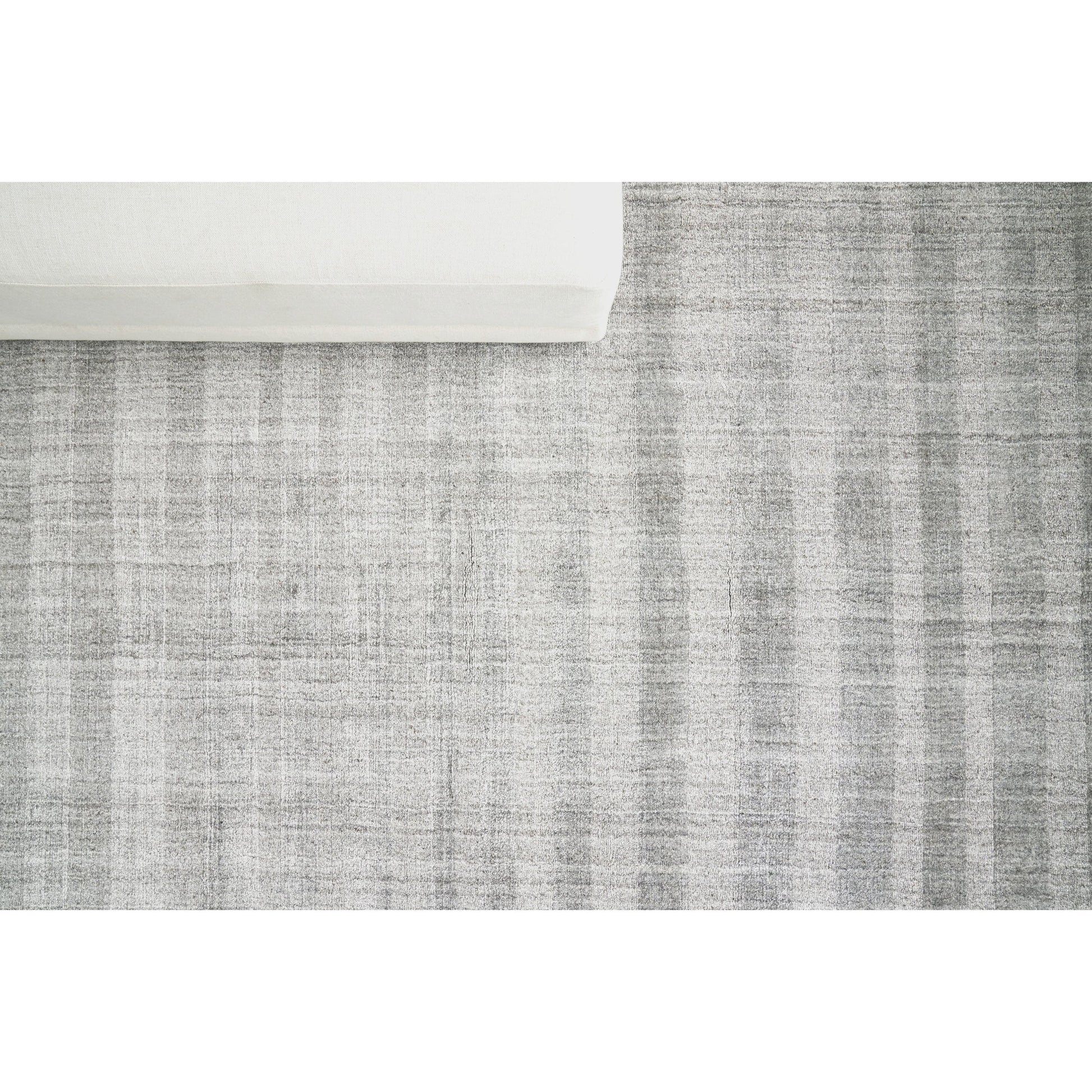 Robin Stripe Rug - Gray by Exquisite Rugs in gray. Made from bamboo silk, wool in a unique style.
